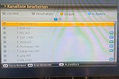 Fernseher - Kanalliste-bearbeiten