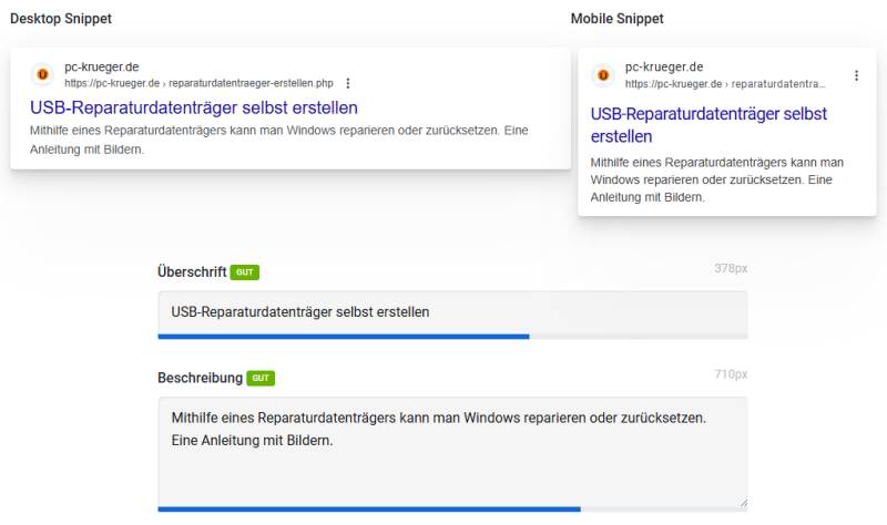 SERP Snippet Generator